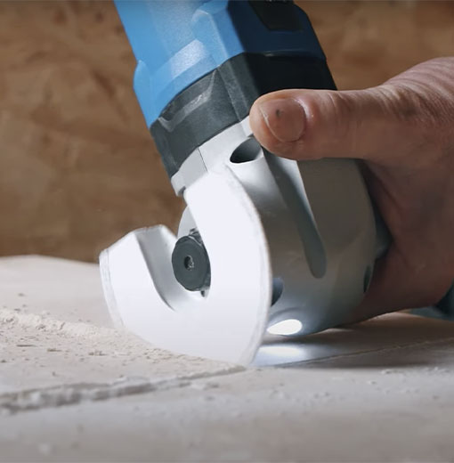 How to remove grout with a multi-tool