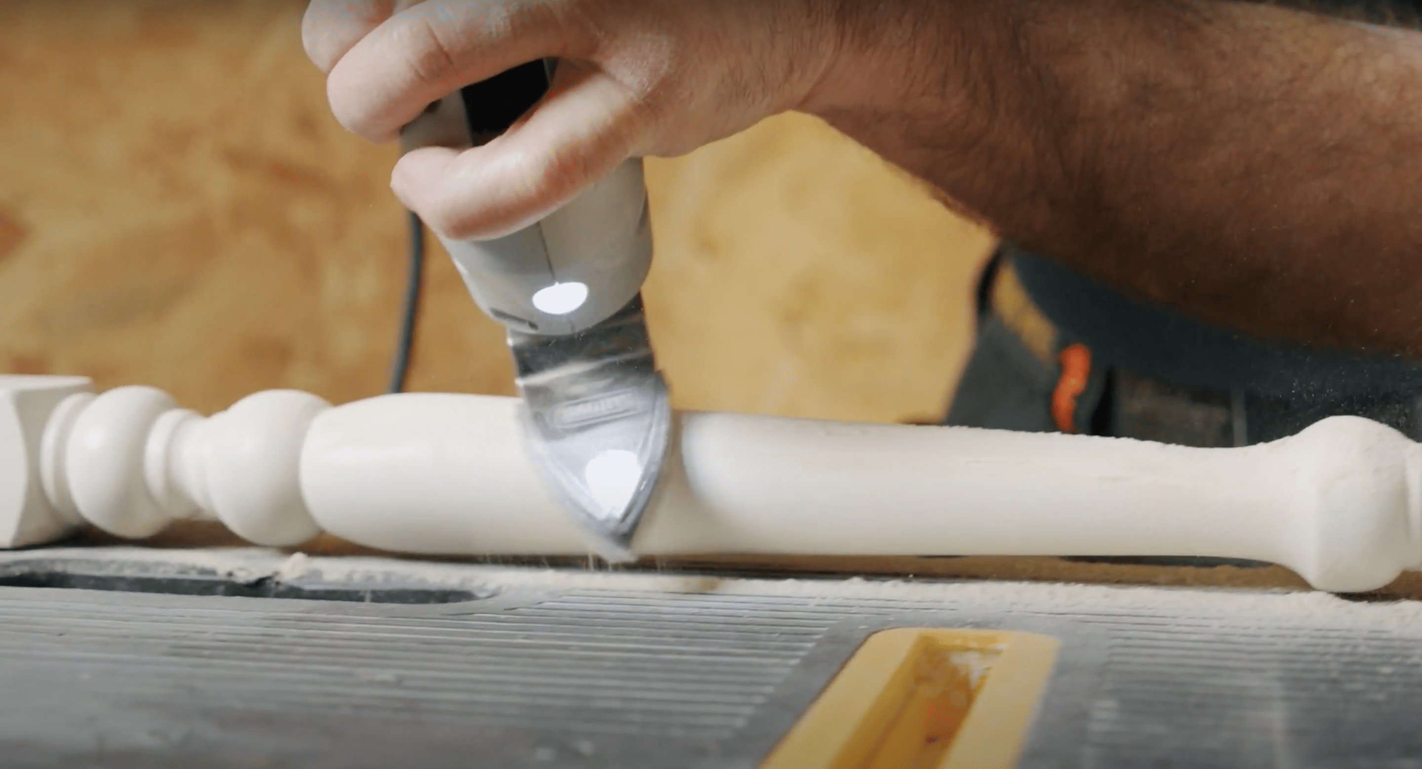 How to sand intricate woodwork